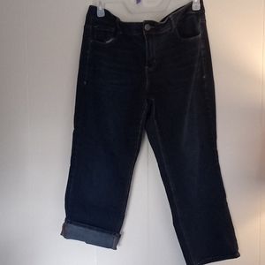 Lane Bryant dark blue Cropped Ankle Jeans